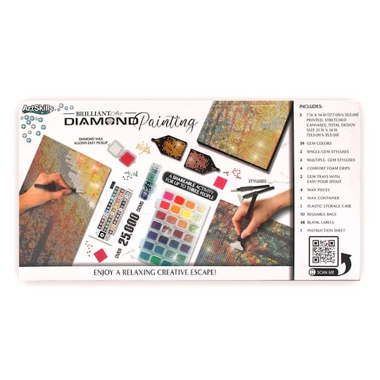 ArtSkills® Brilliant Art Forest Stretched Canvas Diamond Painting Kit